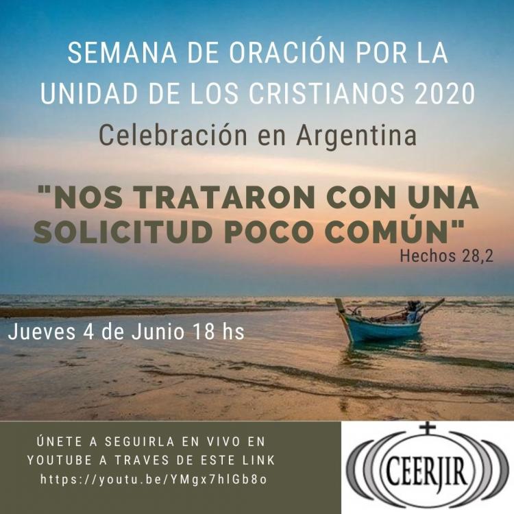 Semana de Oración por la Unidad de los Cristianos virtual en la Argentina