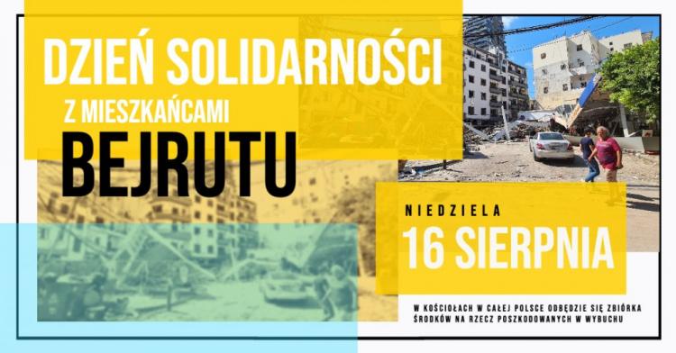 Solidaridad de la iglesia polaca con el pueblo de Beirut Solidaridad de la iglesia polaca con el pueblo de Beirut