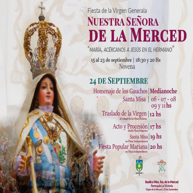 Tucumán prepara la fiesta de Nuestra Señora de la Merced Tucumán prepara la fiesta de Nuestra Señora de la Merced
