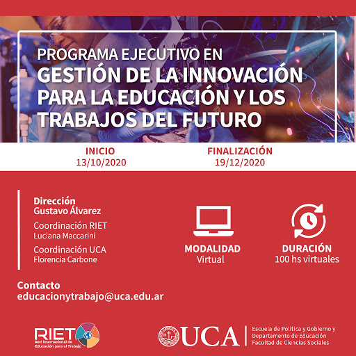 UCA: Inscriben en el Programa en Gestión de la Innovación para la Educación UCA: Inscriben en el Programa en Gestión de la Innovación para la Educación