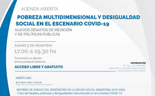 UCA: Las actividades abiertas programadas para esta semana UCA: Las actividades abiertas programadas para esta semana