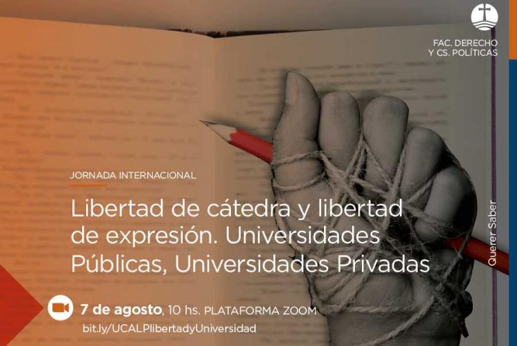 Ucalp: Jornada Internacional "Libertad de cátedra y libertad de expresión"