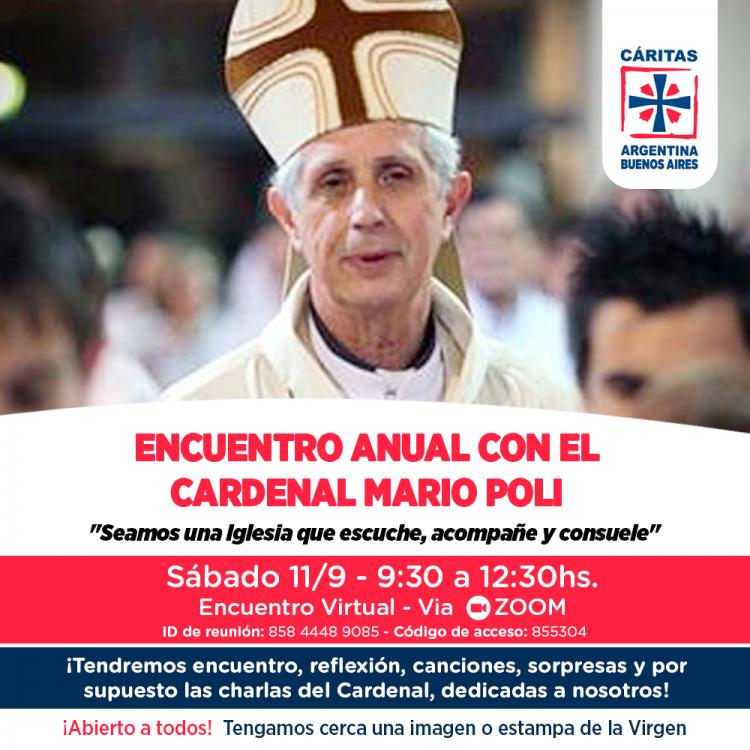 Cáritas Buenos Aires tendrá su encuentro anual con el Card. Poli Cáritas Buenos Aires tendrá su encuentro anual con el Card. Poli