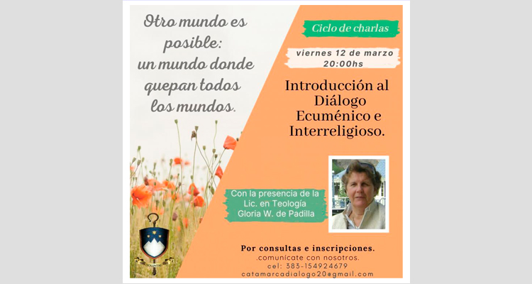 Ciclo de charlas sobre Diálogo Ecuménico e Interreligioso Ciclo de charlas sobre Diálogo Ecuménico e Interreligioso