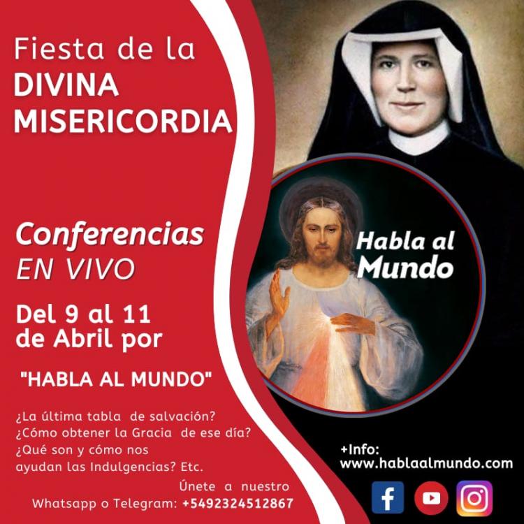 Conferencias preparatorias para la fiesta de la Misericordia Divina Conferencias preparatorias para la fiesta de la Misericordia Divina