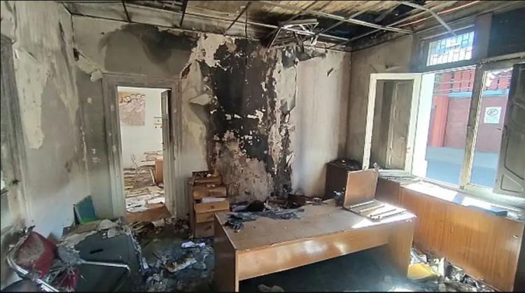 El obispado de Talca se manifestó ante el saqueo e incendio en sus dependencias El obispado de Talca se manifestó ante el saqueo e incendio en sus dependencias