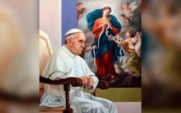 El Papa cerrará la maratón de oración frente a la Virgen Desatanudos El Papa cerrará la maratón de oración frente a la Virgen Desatanudos