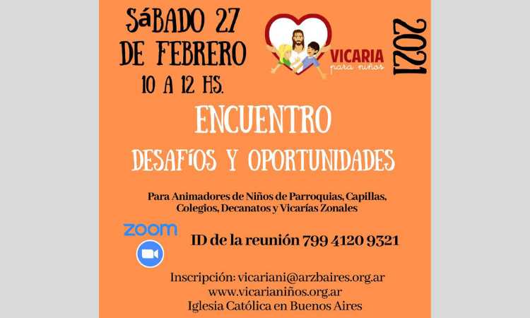 Encuentro "Desafíos y Oportunidades" para los animadores de niños Encuentro "Desafíos y Oportunidades" para los animadores de niños