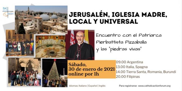 FIAC: Invitan al encuentro en línea con el Patriarca Latino de Jerusalén FIAC: Invitan al encuentro en línea con el Patriarca Latino de Jerusalén
