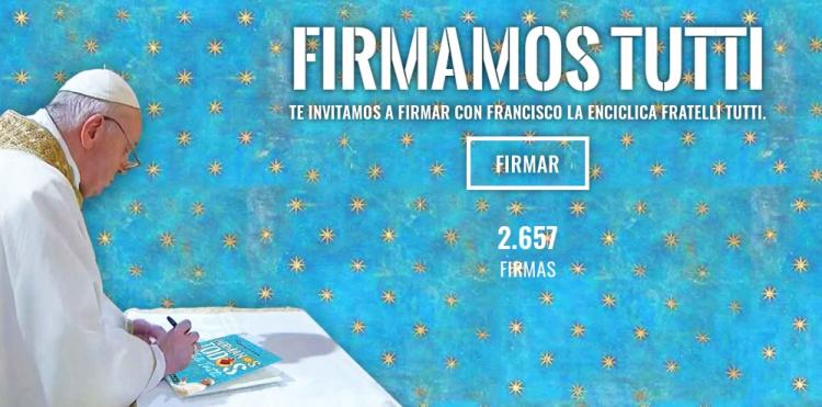 "Firmamos Tutti": Una propuesta para apoyar el pensamiento de Francisco