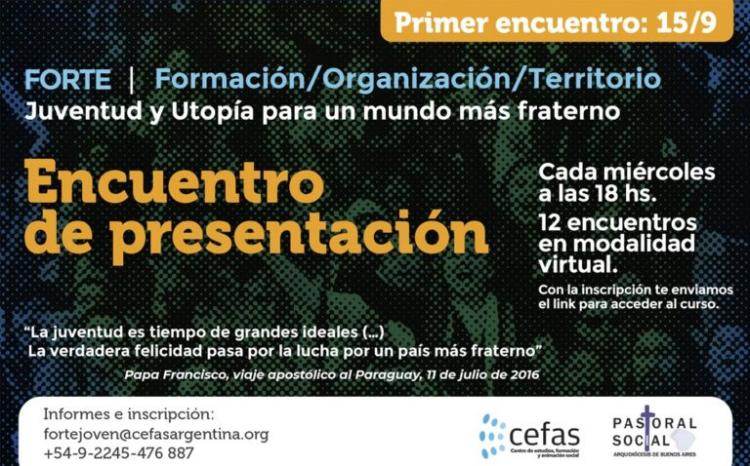 Forte 2021: "Juventud y utopía para un mundo más fraterno" Forte 2021: "Juventud y utopía para un mundo más fraterno"
