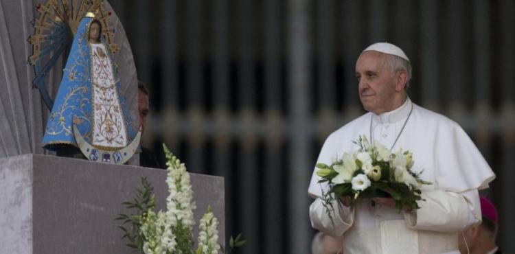 Francisco reza a la Virgen de Luján por la salud de los argentinos Francisco reza a la Virgen de Luján por la salud de los argentinos