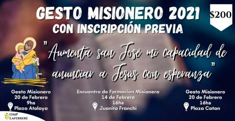 Gesto Misionero de Cuaresma en Gregorio de Laferrere Gesto Misionero de Cuaresma en Gregorio de Laferrere