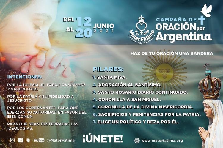 "Haz de tu oración una bandera", oración por la Argentina "Haz de tu oración una bandera", oración por la Argentina