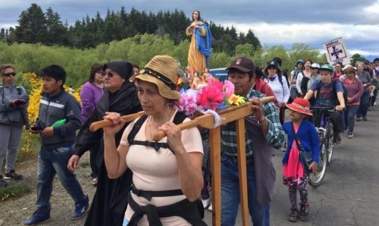 La prelatura de Esquel peregrina al santuario de la Virgen de las Nieves La prelatura de Esquel peregrina al santuario de la Virgen de las Nieves