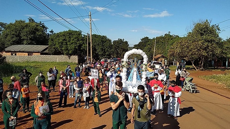 Los fieles de Eldorado peregrinaron en honor de Nuestra Señora de Luján Los fieles de Eldorado peregrinaron en honor de Nuestra Señora de Luján