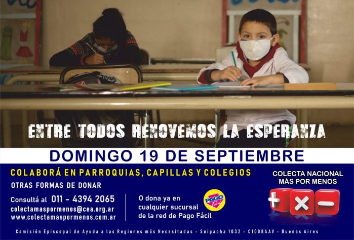 Más por Menos: Para Mons. Bitar, la colecta hará brotar un torrente de solidaridad Más por Menos: Para Mons. Bitar, la colecta hará brotar un torrente de solidaridad