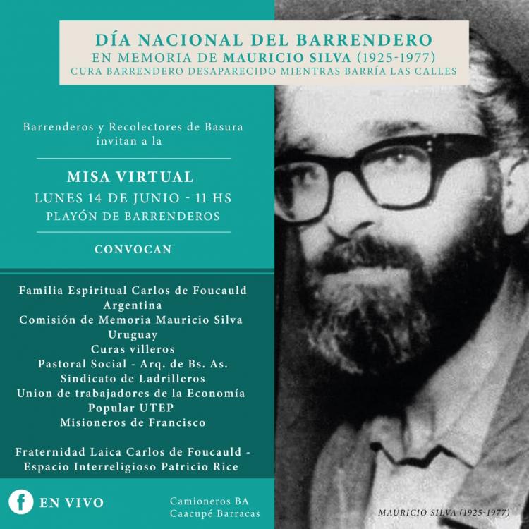 Misa en memoria del sacerdote barrendero Mauricio Silva Misa en memoria del sacerdote barrendero Mauricio Silva