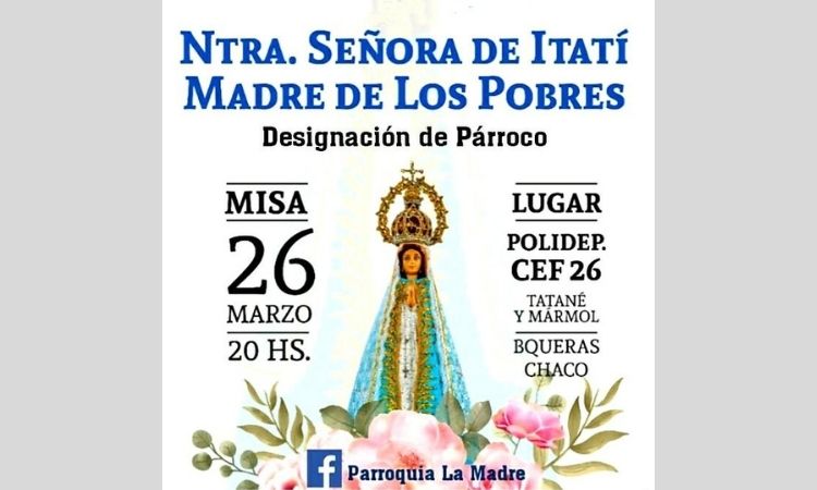 Mons. Dus creó una parroquia en Barranqueras Mons. Dus creó una parroquia en Barranqueras