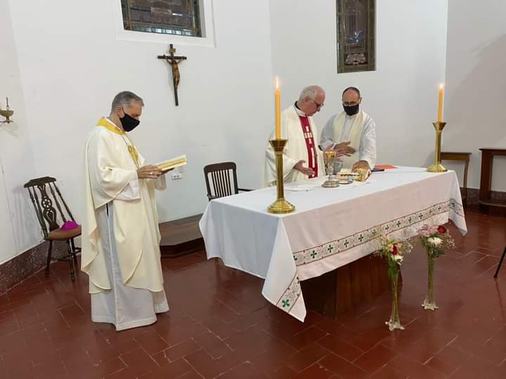 Mons. Elizalde celebró sus 60 años de profesión benedictina