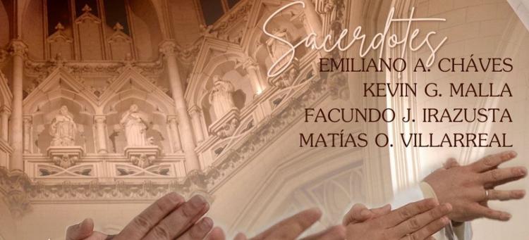 Mons. Fernández ordenará cuatro sacerdotes platenses Mons. Fernández ordenará cuatro sacerdotes platenses