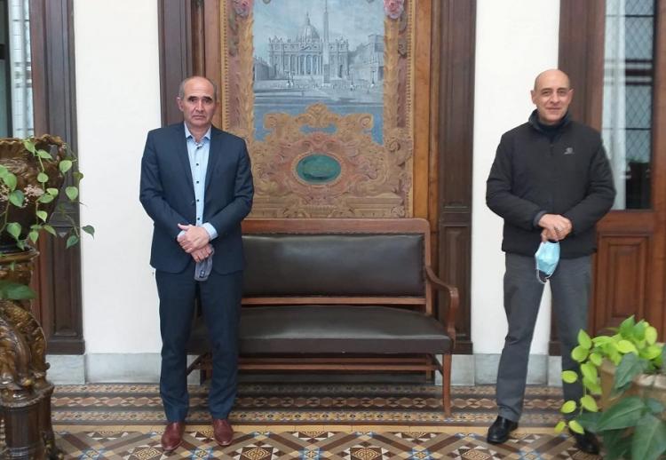 Mons. Fernández se reunió con el vicerrector de la Universidad Nacional de La Plata Mons. Fernández se reunió con el vicerrector de la Universidad Nacional de La Plata
