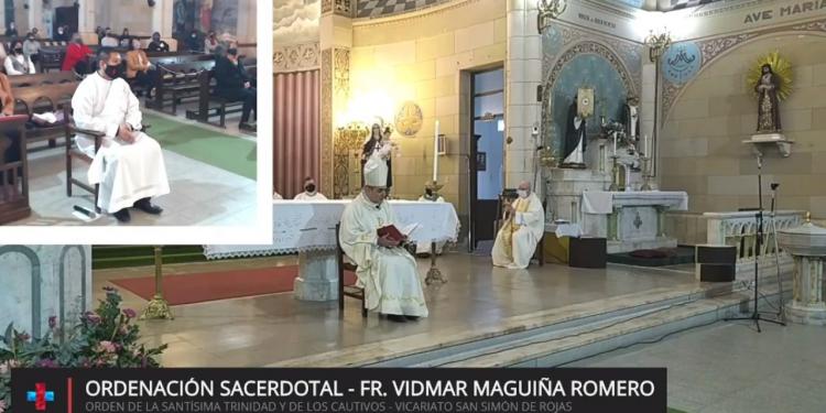 Mons. Jofré ordenó un sacerdote de la Orden Trinitaria Mons. Jofré ordenó un sacerdote de la Orden Trinitaria