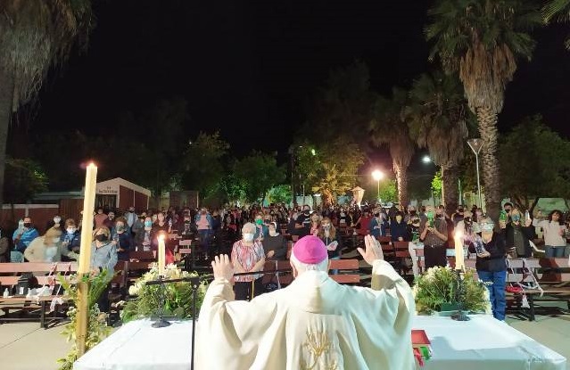Mons. Lozano visitó en Semana Santa el interior sanjuanino Mons. Lozano visitó en Semana Santa el interior sanjuanino