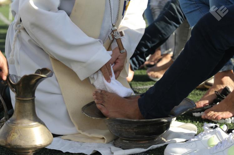 Mons. Ojea visitó la cárcel y animó a "ponerse al servicio" de los demás