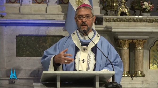 Mons. Scheinig animó a ser "presencia cristiana" en este tiempo