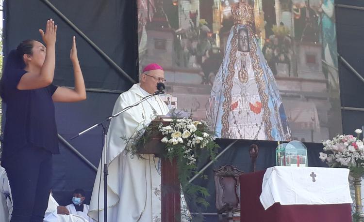Mons. Urbanc pide a la Virgen del Valle una "lluvia de bendiciones" para sus devotos