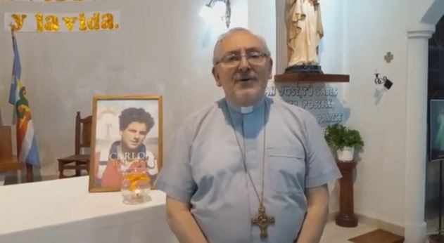 Mons. Zordán agradece la visita de las reliquias de Carlo Acutis Mons. Zordán agradece la visita de las reliquias de Carlo Acutis