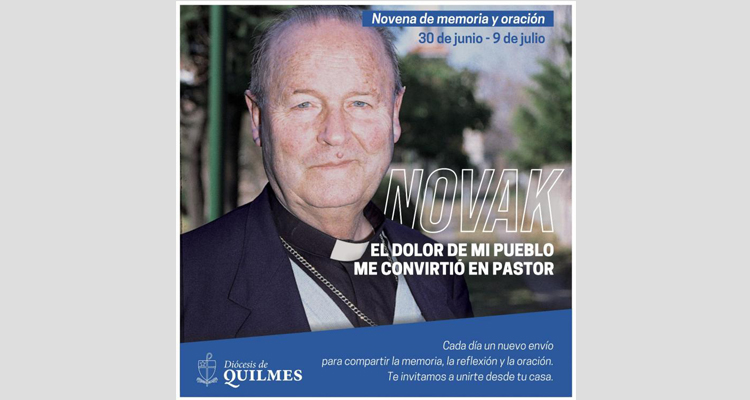 Novena de memoria, reflexión y oración por el obispo Jorge Novak