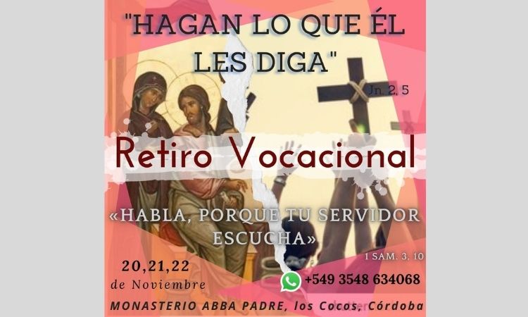 Retiro vocacional para jóvenes en el monasterio Abba Padre de Córdoba Retiro vocacional para jóvenes en el monasterio Abba Padre de Córdoba