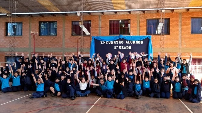 Alumnos de quinto grado se congregaron en torno al mensaje de la Fratelli tutti