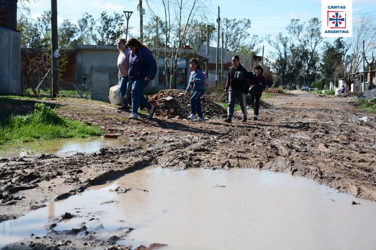 Cáritas asiste a los afectados por las inundaciones provocadas por el temporal