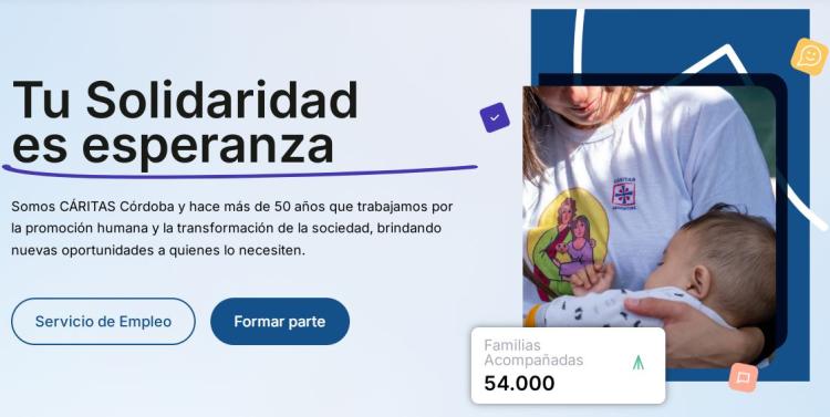 Cáritas Córdoba convoca a voluntarios con una charla abierta a la comunidad