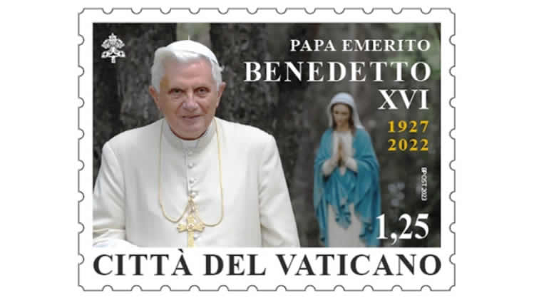 Correos del Vaticano honró la memoria de Benedicto XVI Correos del Vaticano honró la memoria de Benedicto XVI