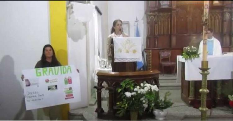 Corrientes: Grávida compartió su misión en la parroquia San Roque de Montpellier