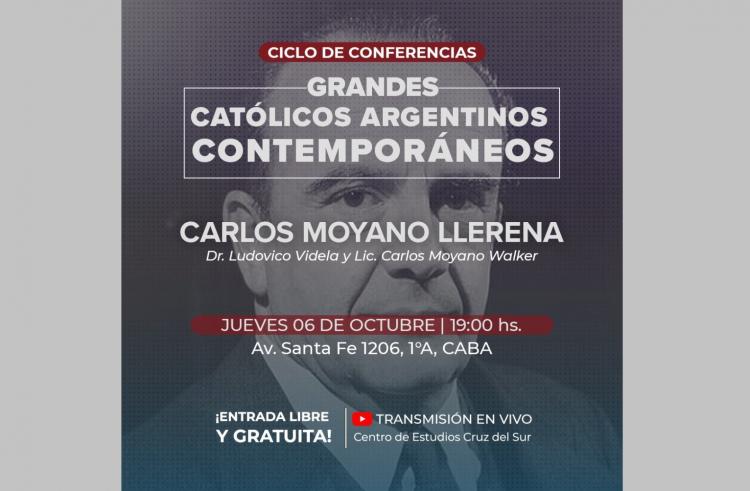 Darán una conferencia sobre Carlos Moyano Llerena Darán una conferencia sobre Carlos Moyano Llerena