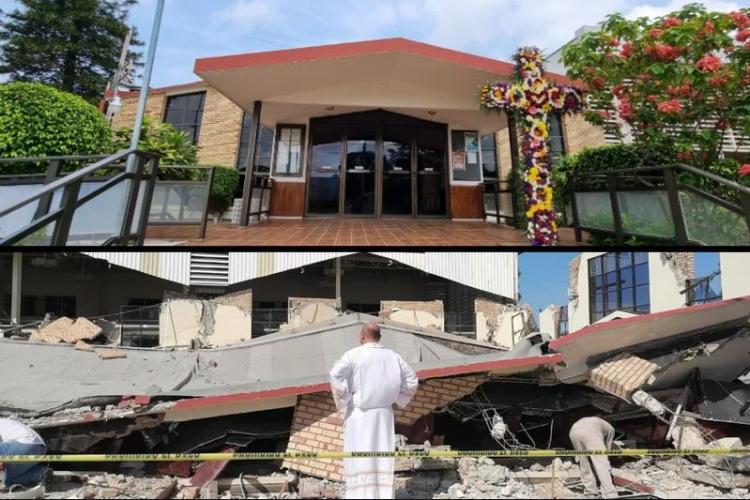México: once muertos y decenas de heridos tras derrumbe en una iglesia