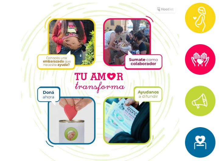 "¡El amor transforma!": Grávida invita a sumarse a su servicio de acompañamiento "¡El amor transforma!": Grávida invita a sumarse a su servicio de acompañamiento