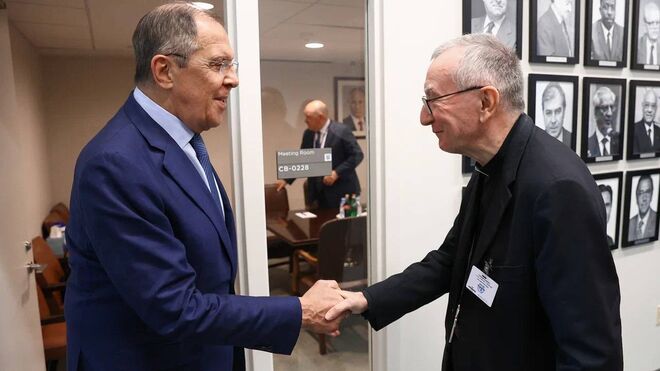 El Card. Parolin se reunió con el canciller ruso en Nueva York El Card. Parolin se reunió con el canciller ruso en Nueva York