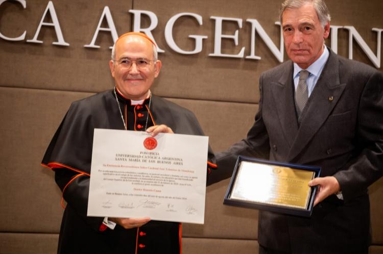 UCA: El cardenal José Tolentino de Mendonça recibió el doctorado honoris causa UCA: El cardenal José Tolentino de Mendonça recibió el doctorado honoris causa