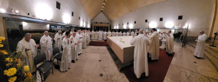 El clero platense tuvo su retiro anual en el santuario de Schoenstatt de Florencio Varela