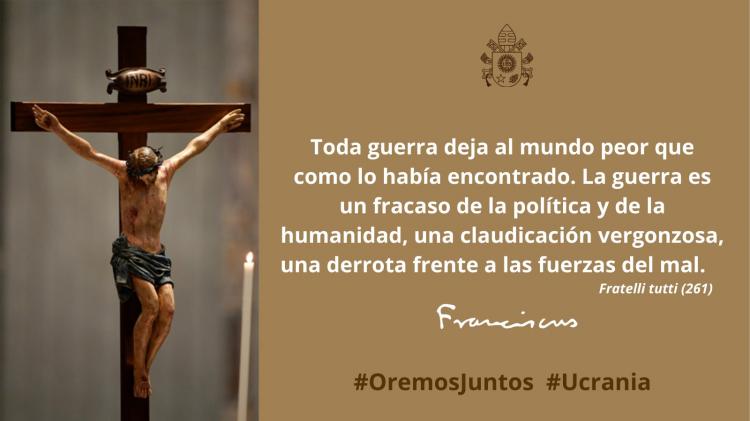 El episcopado invita a ofrecer una plegaria por la paz en Ucrania El episcopado invita a ofrecer una plegaria por la paz en Ucrania