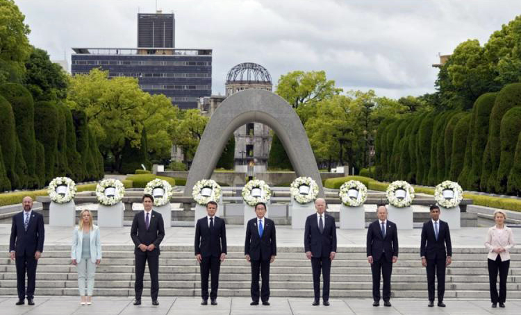 El Papa pide al G7 renunciar a las armas nucleares y sentar las bases para la paz El Papa pide al G7 renunciar a las armas nucleares y sentar las bases para la paz