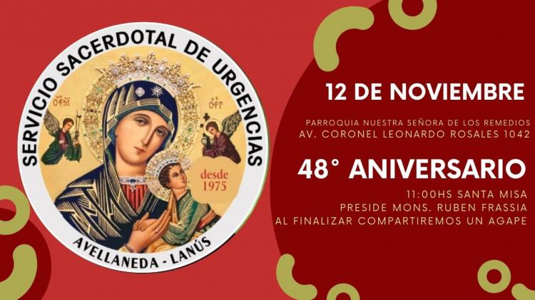 El Servicio Sacerdotal de Urgencia de Avellaneda-Lanús celebra 48 años El Servicio Sacerdotal de Urgencia de Avellaneda-Lanús celebra 48 años