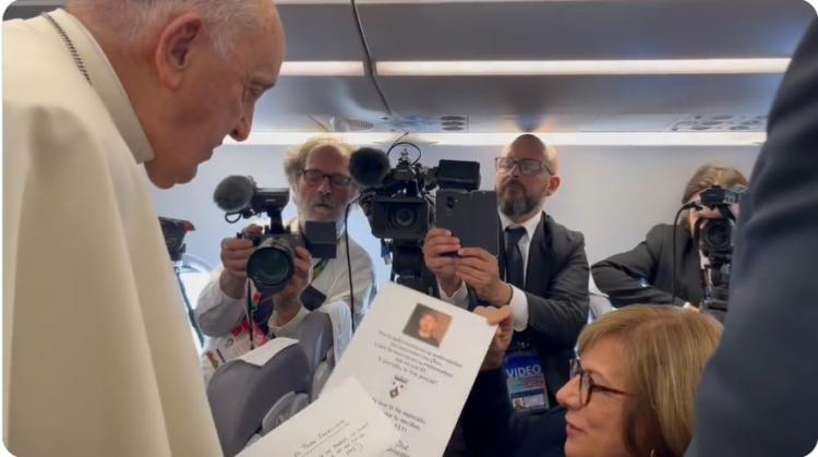 Entregan al Papa la carta de un joven carmelita, fallecido el 15 de julio a los 21 años Entregan al Papa la carta de un joven carmelita, fallecido el 15 de julio a los 21 años