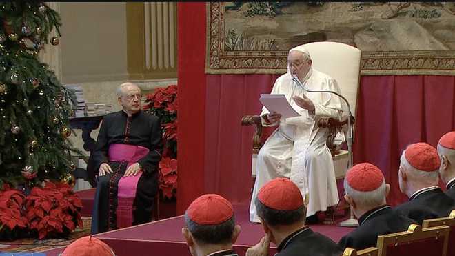 Discurso de Francisco a la Curia: "El Evangelio es siempre Evangelio de paz"